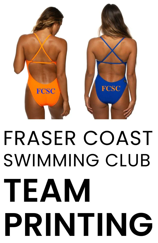 Fraser Coast Swimming Club Team Printing