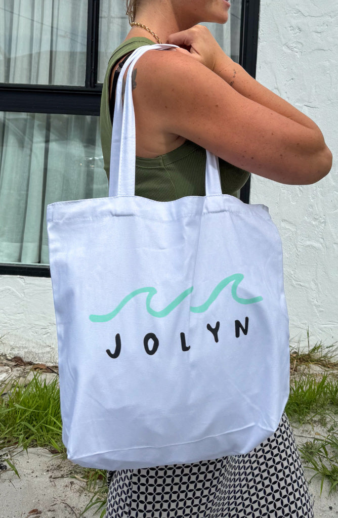 JOLYN Australia, White, Wave, Tote, Bag 