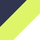 Navy & White & Highlighter Yellow Contrast
