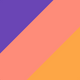 Purple & Papaya & Mango Contrast