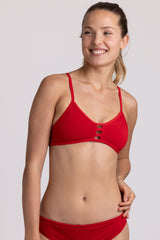 Laura Fixed-Back Top - Red