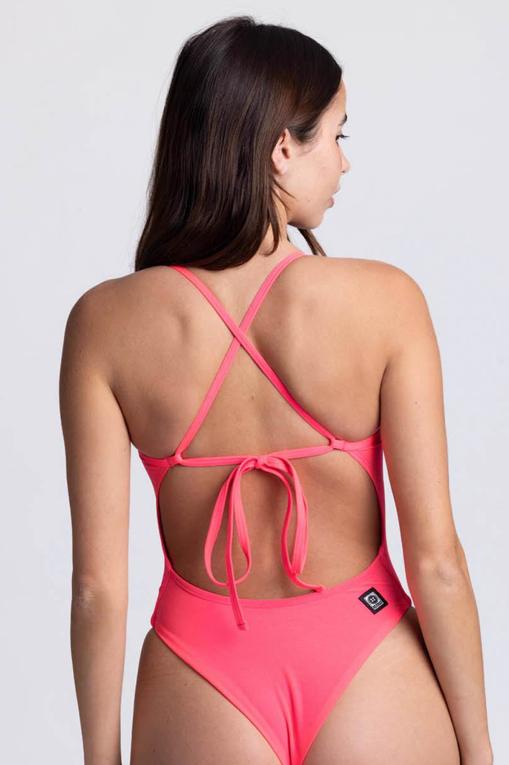 Lexi Tie-Back Onesie - Hot Pink