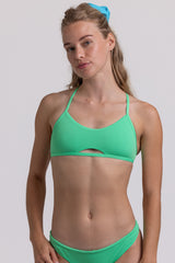 Nikki Tie-Back Top - Keylime