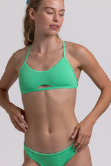 Nikki Tie-Back Top - Keylime