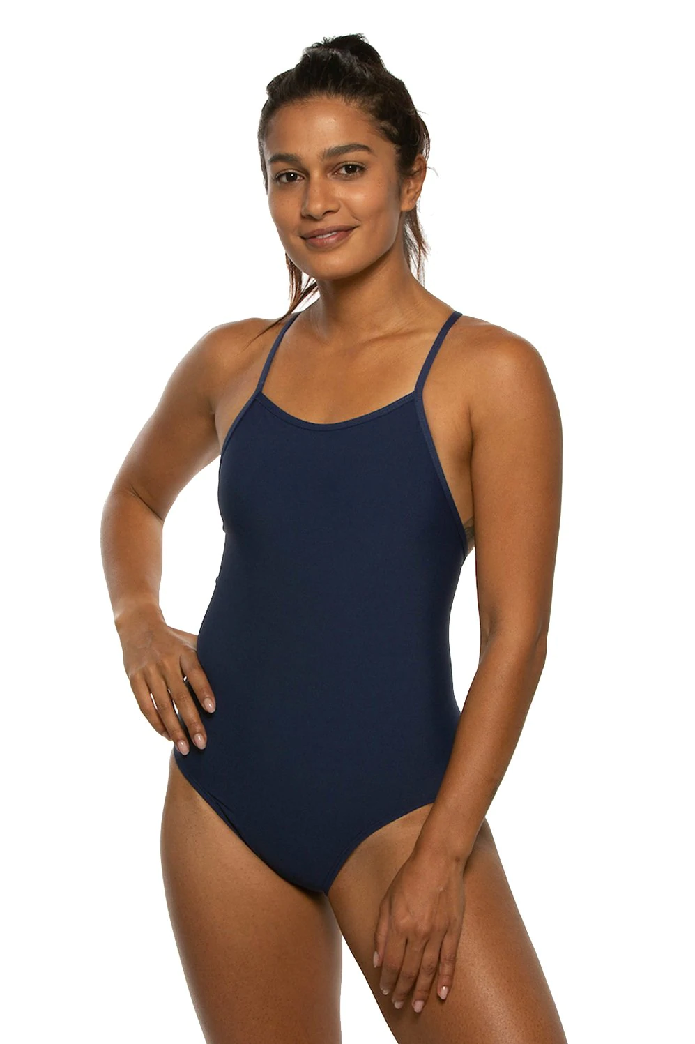 Belle Tie-Back Onesie - Navy