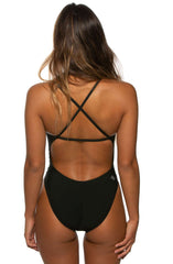 Brandon Fixed-Back Onesie - Black