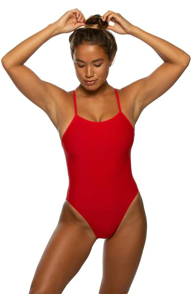 Brandon Fixed-Back Onesie - Red