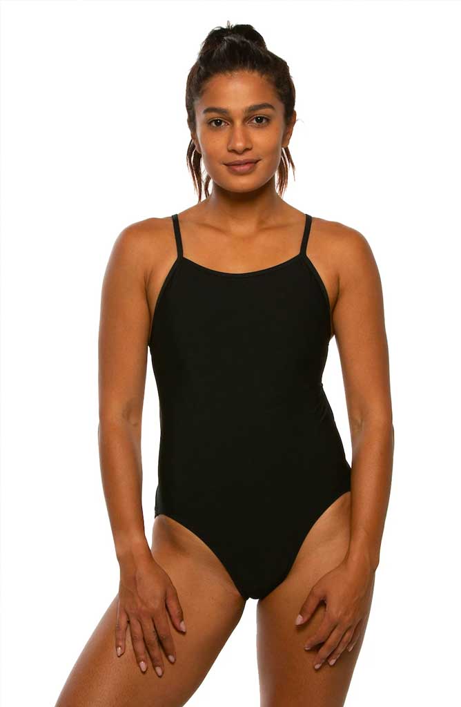 Devon Fixed-Back Onesie - Black