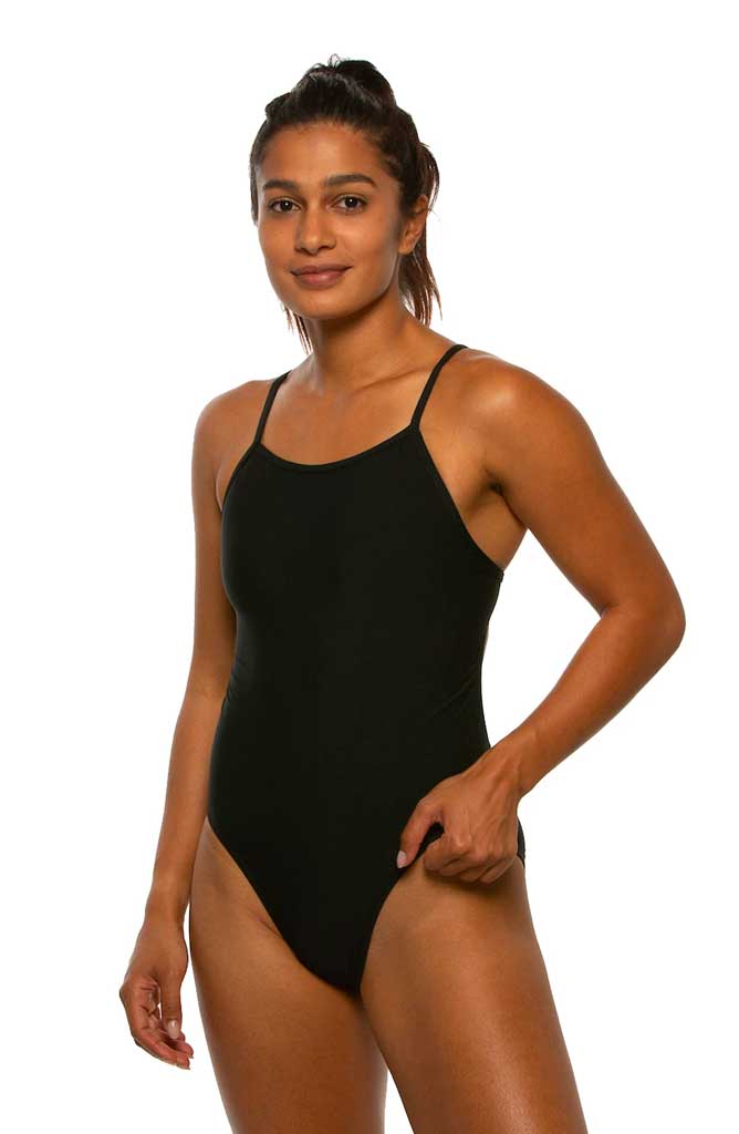 Devon Fixed-Back Onesie - Black