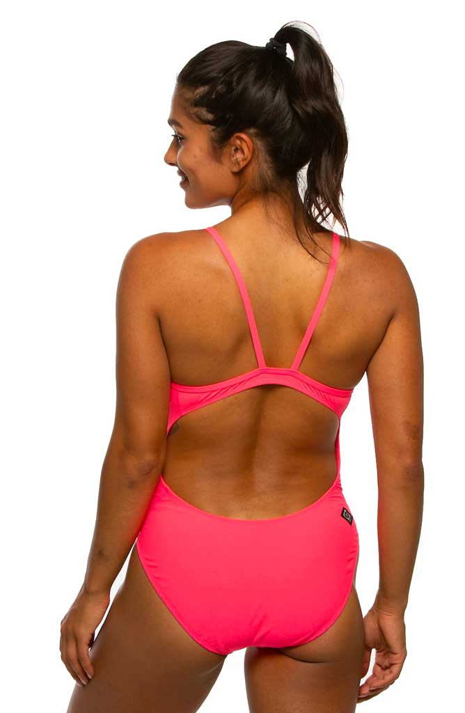 Devon Fixed-Back Onesie - Hot Pink