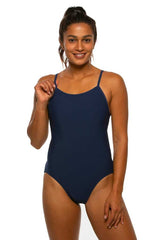 Devon Fixed-Back Onesie - Navy