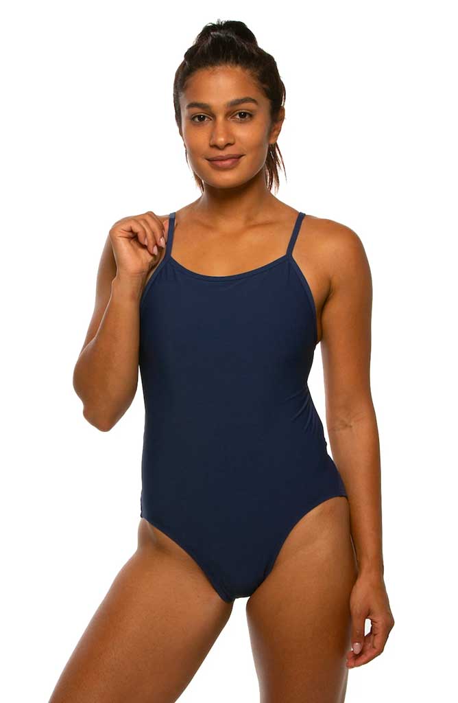 Devon Fixed-Back Onesie - Navy