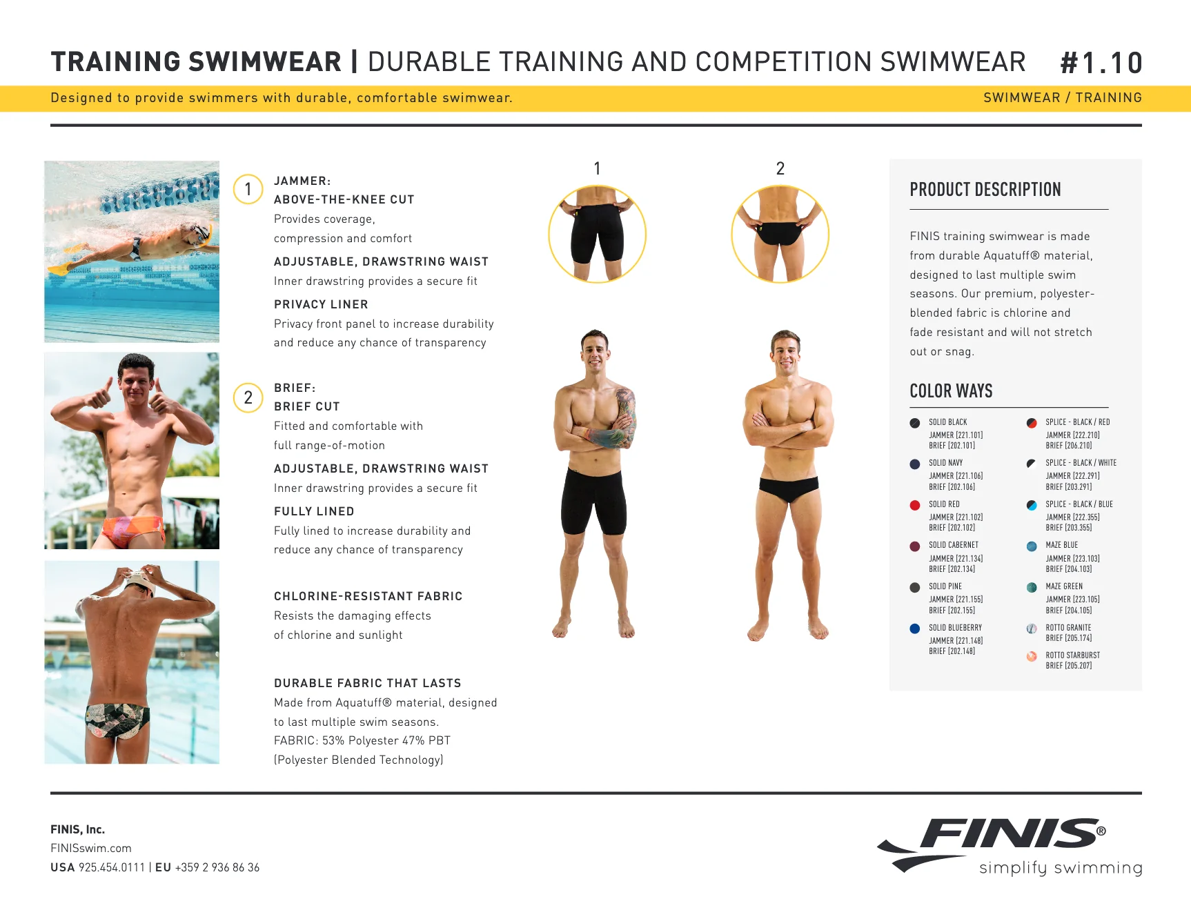 Swim Brief Blueberry :: FINIS Australia