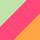 Hot Pink & Mint & Mango Contrasts