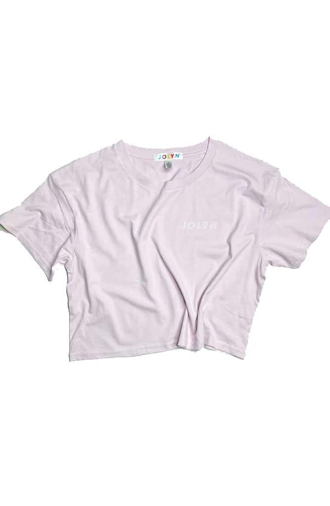 JOLYN Cropped Rep Tee - Orchid