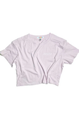 JOLYN Cropped Rep Tee - Orchid