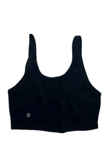 Ivy Terry Cloth Tank - Black