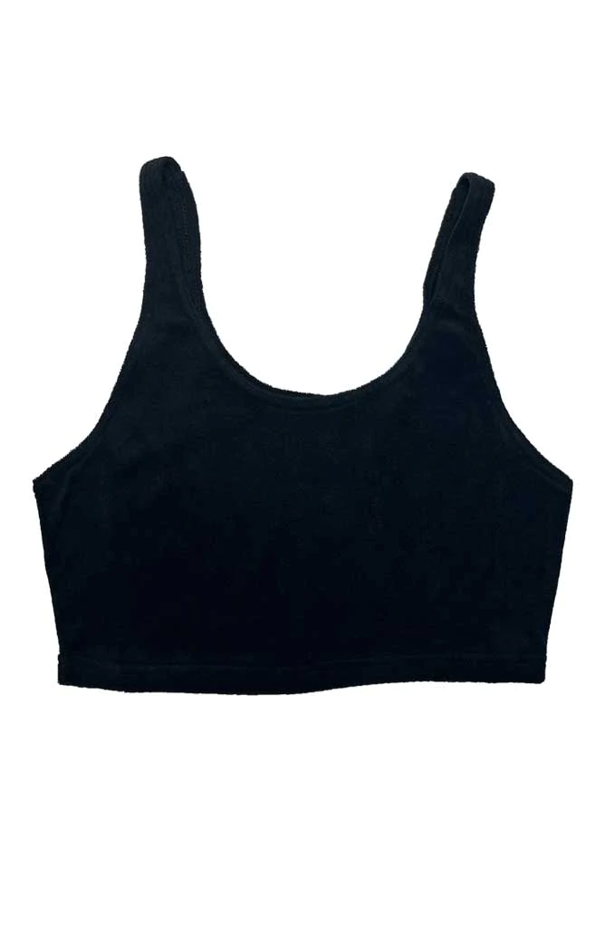 Ivy Terry Cloth Tank - Black