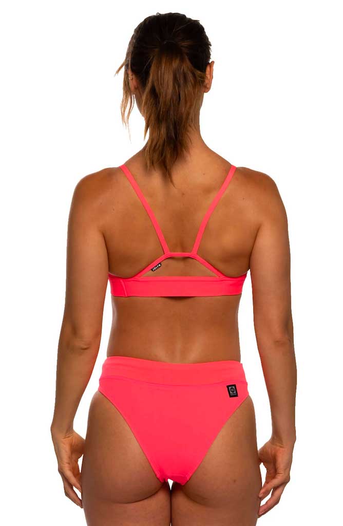 Zoe High-Waist Bottom - Hot Pink