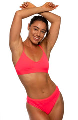 Zoe High-Waist Bottom - Hot Pink