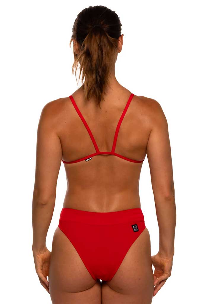 Zoe High-Waist Bottom - Red