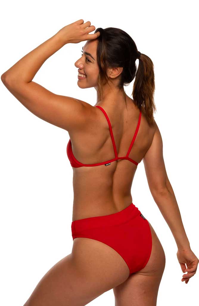 Zoe High-Waist Bottom - Red