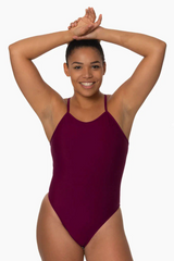 Raya Fixed-Back Onesie - Cabernet