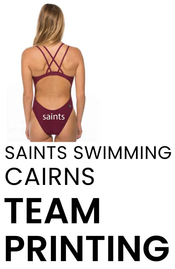 Saints Swimming Cairns Printing