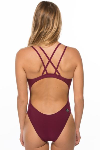 Murray Fixed-Back Onesie - Cabernet