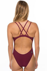 Murray Fixed-Back Onesie - Cabernet