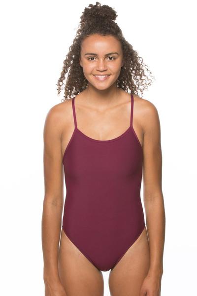 Drew Fixed-Back Onesie - Cabernet