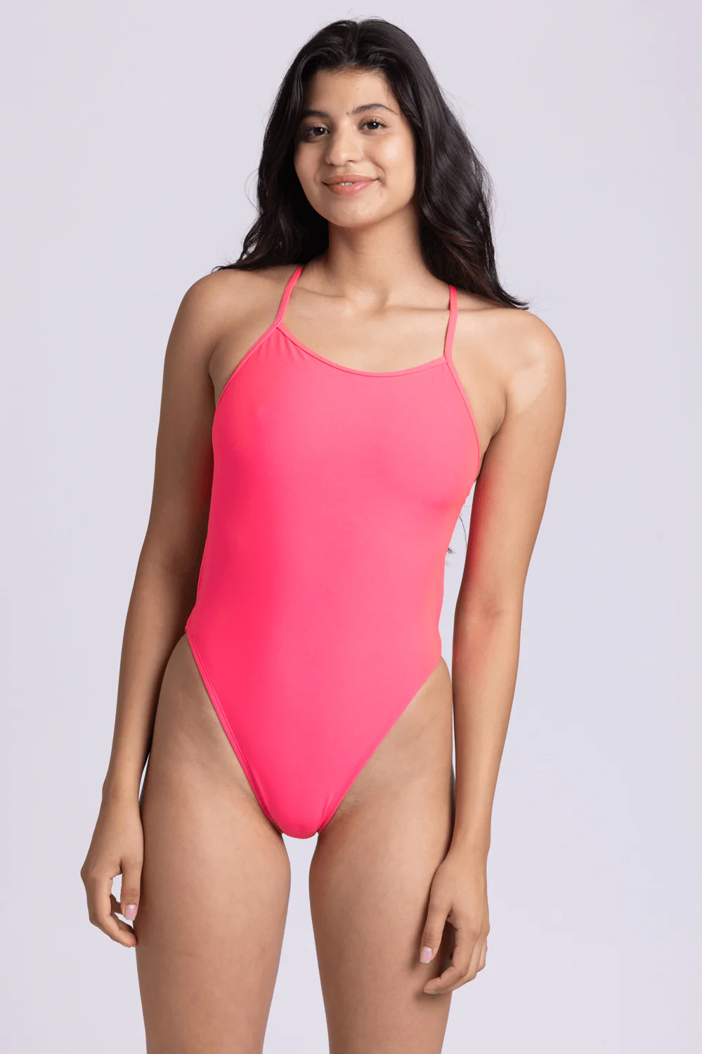 Alyssa Fixed-Back Onesie - Hot Pink