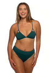 Zoe High-Waist Bottom - Peacock